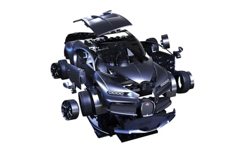 Airfix Non-Quick Build Bugatti Chiron Black Plastic Model Kit QB6025 (Automotive)