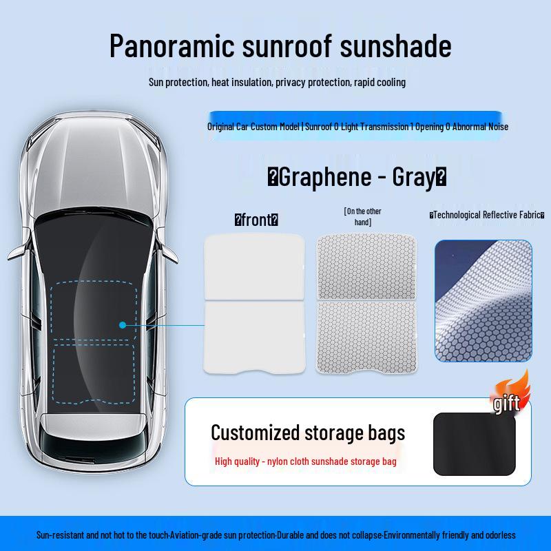 Sunroof Sunshade for 26 YU7 Models – Standard Edition, Car Roof Canopy, Sun Protection & Heat Insulation