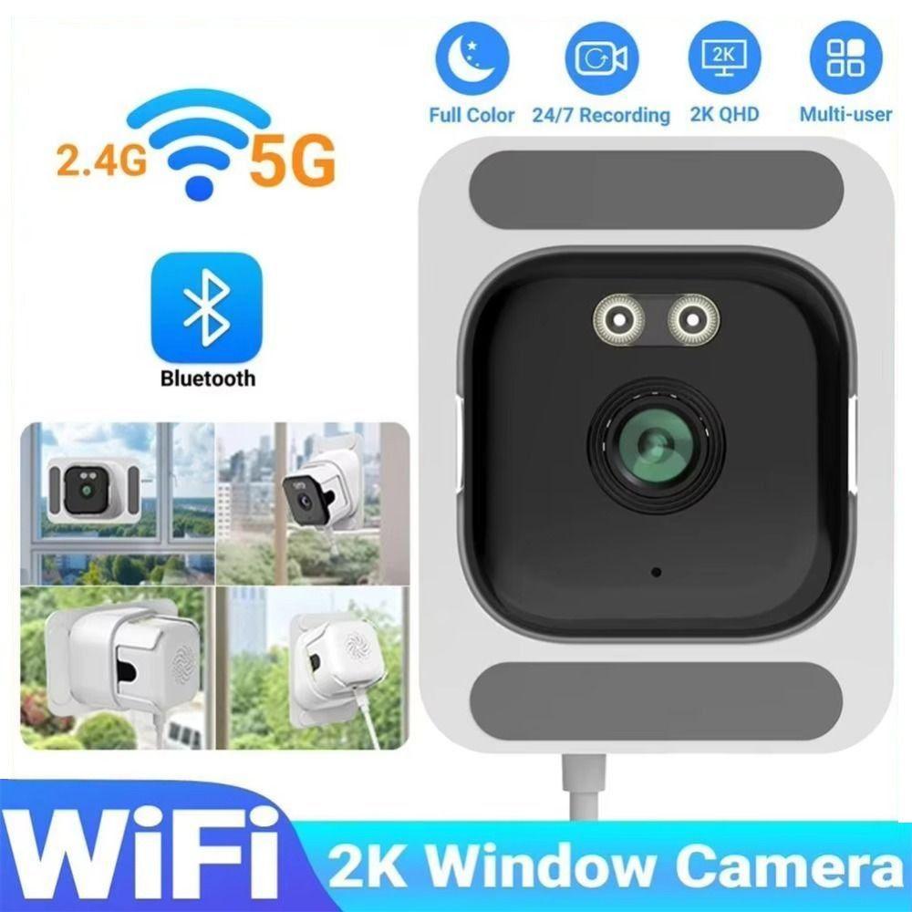Smart 2K WiFi Window Camera Motion Detection Indoor Surveillance Camera Security Monitor