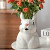 BRKeramische Vaas Schattig Konijn Gieter Hydroponische Bloempot Woonkamer Bureau Vazen voor Bloemen Keramiek WoondecoratieEY
