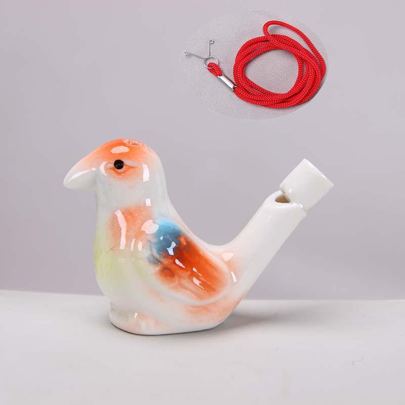 Keramisk Vattenfågel Ocarina Visselpipa - Barns Musikinstrument & Turist Hantverk