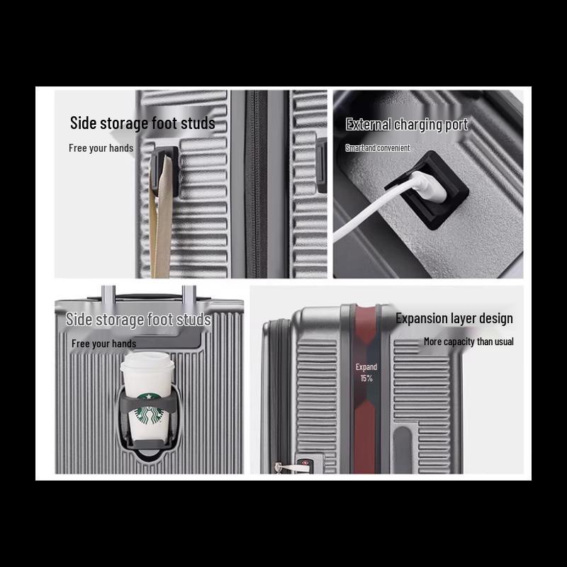 Traveller Front-Opening Hardshell Spinner Luggage