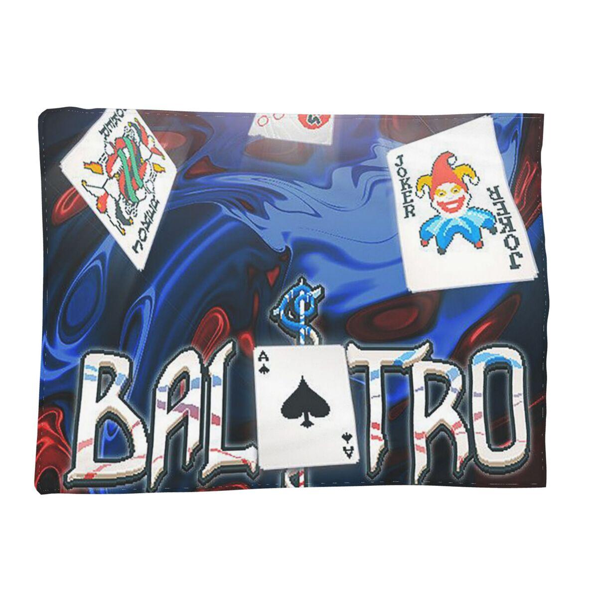 

Balatro Playing Card Jocker Lusty Joker Blanket Soft Flannel Throw Blanket Bedding for Bed Living room Picnic Travel Home Sofa 80x120cm