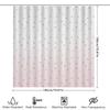 White Pink Gold Heart Pattern Shower Curtain For Bathroom Decor Waterproof Fabric With Hook Rings Set By Dianpinghome