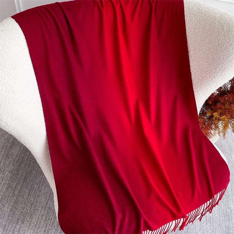New 40 Color Winter Scarf for Women Long Warm Cashmere Scarves Hijab Solid Lady Shawl Wrap Pashmina Bandana Stoles 70X190Cm