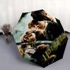 1pc Harry Potter Chamber of Secrets Automatic Folding Umbrella - Compact 8-Rib Design, Durable Plastic & Iron1178L