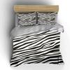 Zebra Stripe Printed Bedding 3-Piece Set Bedding Set (1 Duvet Cover, 2 Pillowcases, Duvet Not Included)
