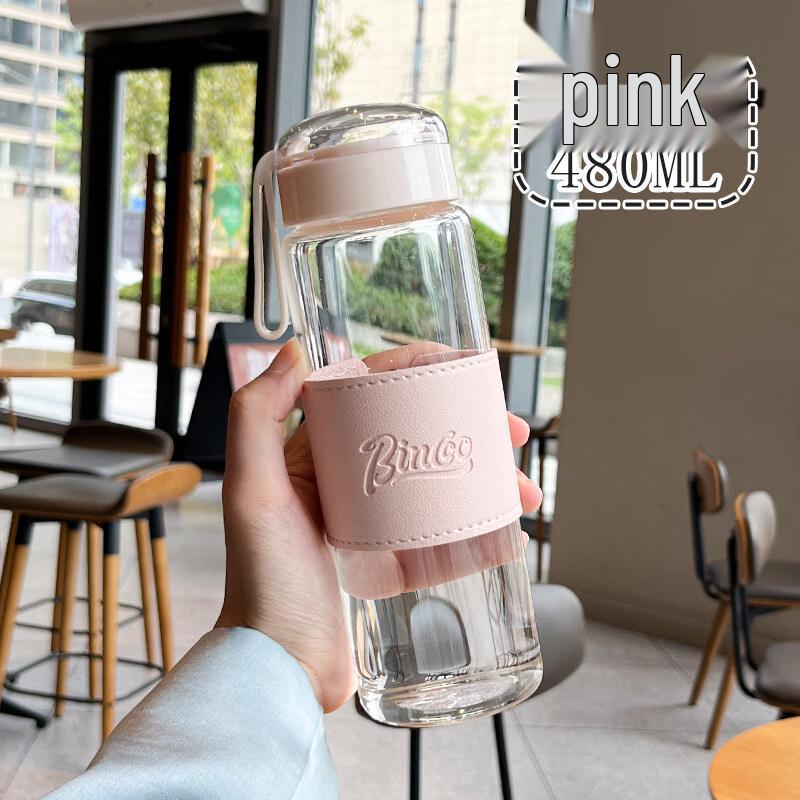 ZISIZ 2025 Transparent Glass Teacup with Crystal Infuser