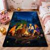 Mystery Inc Campfire Night Tales Printed Rug Soft Texture Nonslip Carpet For Kids Bedroom Play Area Home Decor Great Holiday Gift