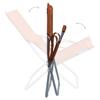 Folding Beach Chairs 2 pcs Fabric Brown