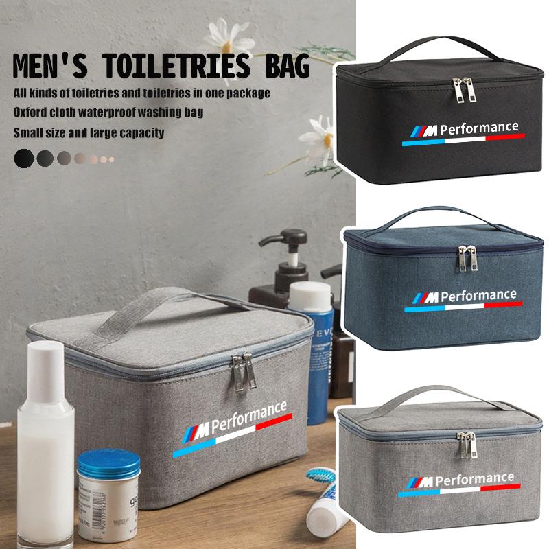 TIIU6 Car Travel Cosmetic Bag Waterproof Foldable Storage Bags For BMW Performance M M3 M5 iX5 iX6 E60 E61 E62 E70 E71