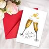 Zestaw Kopert na Kartki Ślubne Champagne Love Błogosławieństwo na Romantyczną Celebrację Temat: Cheers To Forever