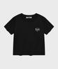 FALLETT Silver Brush Logo Short Sleeve T-Shirt Black