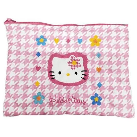 Hello Kitty 50th Anniversary Quilted Pouch Kaohana