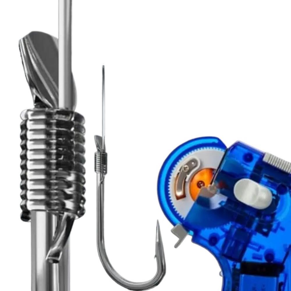 automatic electronic fishing hook line tier machine Zerone Electric Tyer, Knot Machine, Fast Tying, Quick Knot Device, Compatible with 0.8# to 13# Hooks, PC Material, 1 Count : Sports & Outdoors Electric Automatic Fishing Hook Tier