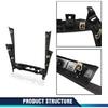 PIT66 Dash Radio Bezel Trim Vent Compatible with Chevy Malibu 2008-2012 Silver Black