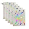 Event Makeup Tattoos 5 Sheets Holographic Lightning Tattoos, Waterproof Flash Temporary Safe Face Stickers, Full Color Body Art for Festival