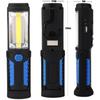 LED Work Light With Magnetic Base Rechargeable Handheld Flashlight LED Torches Lamp COB Cordless Inspection Lamp 2200mAh Battery For Outdoor Camping
