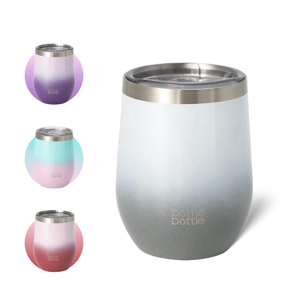 Tumbler Coffee with Lid Vacuum Insulated Stainless Steel Tumbler Gradient Cold Insulation Beer Coffee Cup Thermos Bottlebottle Ash (360ml)