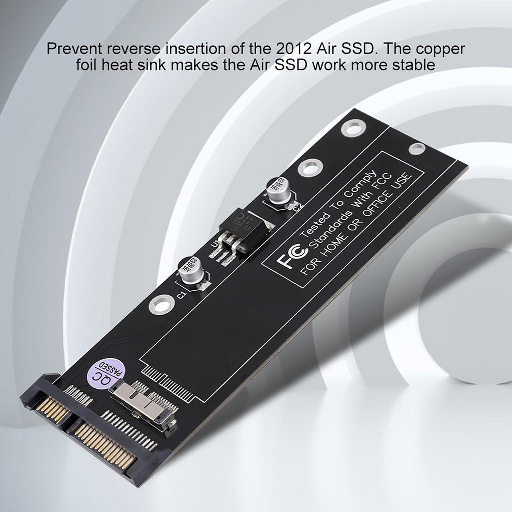 12+6pin To 22Pin SATA Hard Disk Drive Converter Adapter Card for Macbook 2010 2011 SSD PCBA