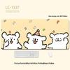 Extra-Large Heated Anti-Slip Cartoon Mouse and Keyboard Pad - Comfortable Desk Pad for Office & Gaming