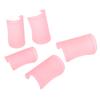 5Pcs Flute Membrane Protector ABS Traditional Chinese Instrument Accessories DM‑01Pink