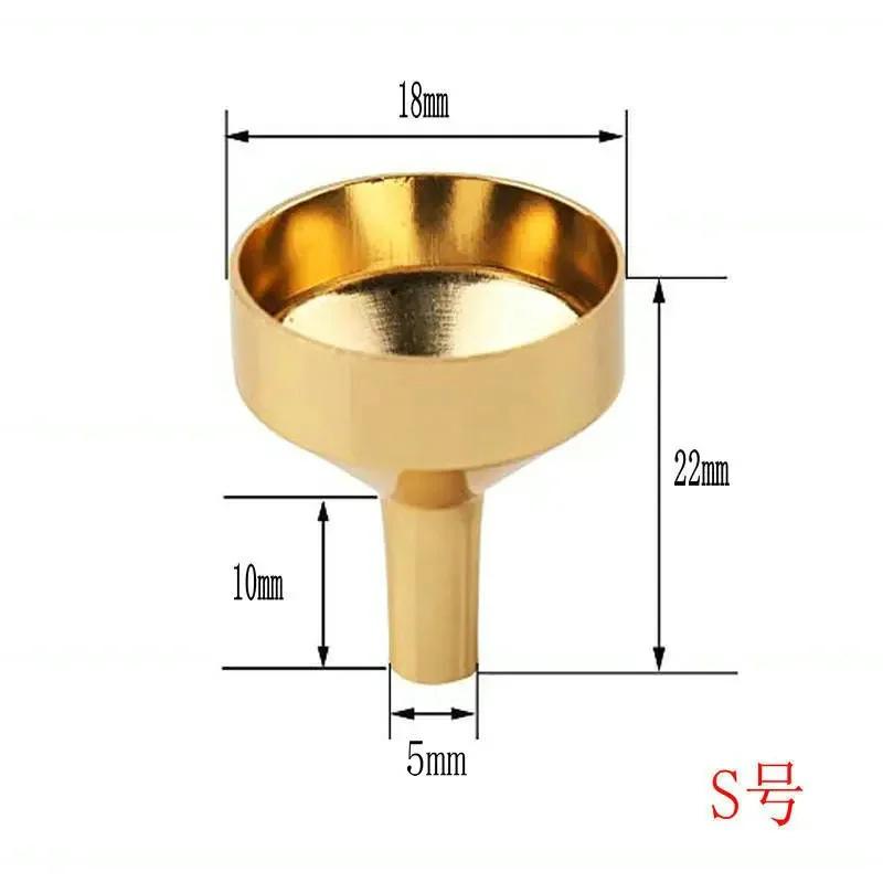 Mini Funnels Stainless Steel Pour Oil Liquid Funnel Perfume Dispensing Bottles Refilling Funnels for Perfume Essential Oil