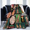 Marcus The Worm Christmas Meme Blanket Velvet Decoration Multifunction Ultra-Soft Throw Blanket for Sofa Office Quilt