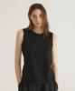 Oteumilkape Cotton Slim Sleeveless Top - Black