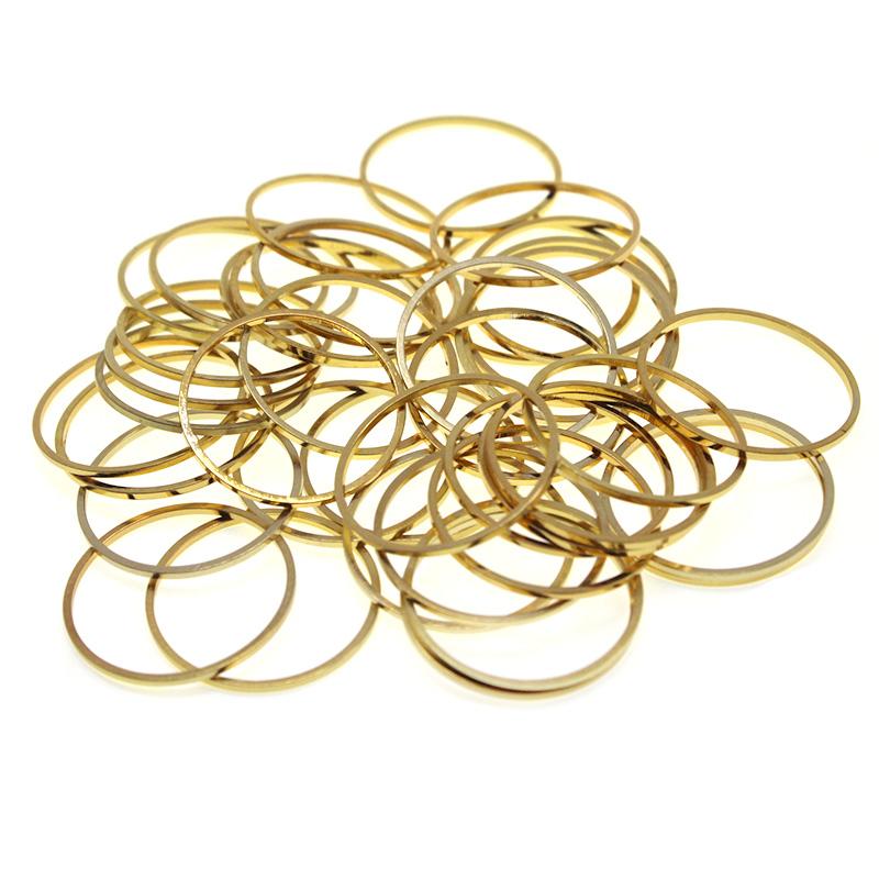 

100-30Pcs 8-60mm Brass Closed Rings Big Circle for Ear Wires Hoops Making DIY Accessories Pendant Connectors Rings Jewelry Craft 16mm 50pcs золотий