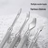 Thin Stainless Steel Nail Art Cuticle Pusher and Burr Remover