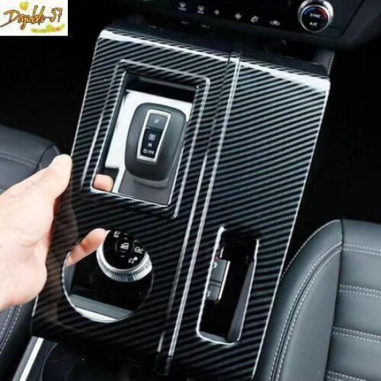 For Mitsubishi Outlander Carbon Fiber Pattern Gear Shift Panel Trim Decor