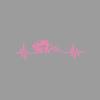 Heartbeat Cross-Country Mountain Bike creative&funny stickers for cartoon fans&lover,high quality for car trucks motorcycles