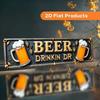 Retro Metal Wall Art for Home Office Beer Bar Decor