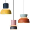 Nordic Macaron Halo Pendant Lamp - Modern Warm Lighting for Restaurants, Bars, and Bedrooms