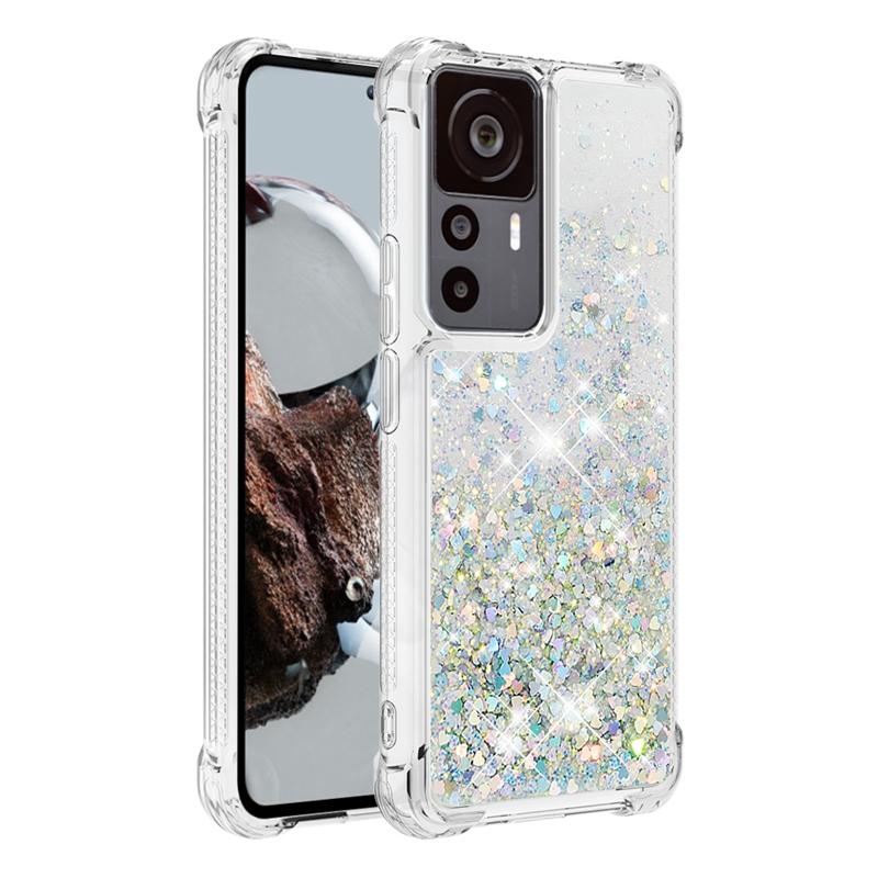Pouzdro 12T Pro na Pro Coque Xiaomi 12T Pro Kryt Dynamické tekuté pouzdro s tekutým pískem Pro Funda Xiomi Xiaomi Mi 12T 12 T Pro Pouzdra na telefon