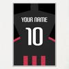 Fußballtrikot Namensposter Wohnzimmer Schlafzimmer Bar Café Kunst