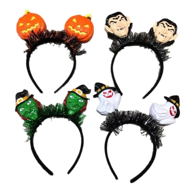 Decorative Hairband Adjustable Size Festives Hair Hoop Comfortable Halloween Headwears for Masquerades and Parties