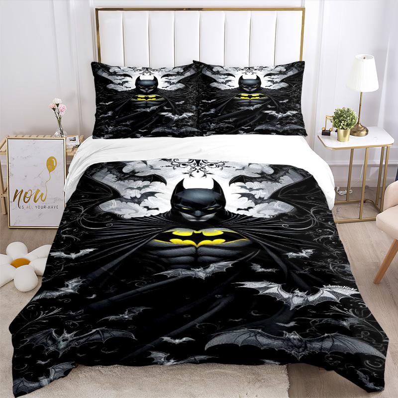 Batman Gothic Artwork Print 3Pcs Bedding Setduvet Cover With 2 Bedropillowcase Home Birthday Gift