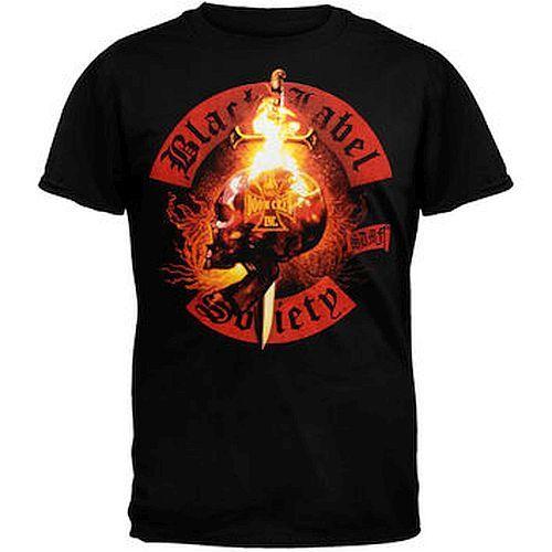 Black Label Society Flaming Skull T-shirt SM MD Black New Licensed Heavy Metal L