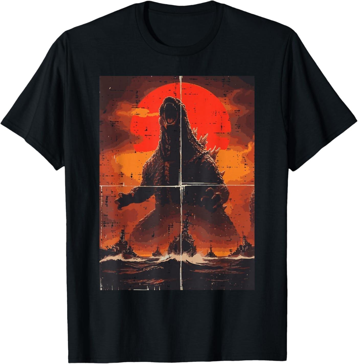 Japanese Monster War Ships Kaiju Anime Men Women T-Shirt M