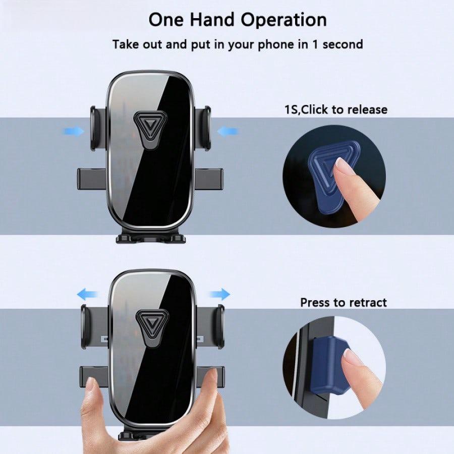 Car Phone Holder, 360-Degree Rotating Rearview Mirror Panel Phone HolderSuitable For Phone And Dashboard Mounting Not Waterproof