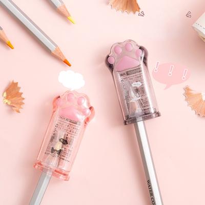 Simpatico temperamatite con zampa di gatto, materiale scolastico Kawaii, articoli di cancelleria, premio per studenti, regalo per bambini