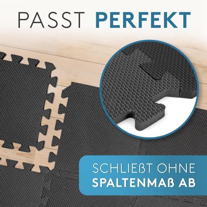 Tapis de protection du sol - Fitness - Rectangulaire - Noir - Mixte - Adulte