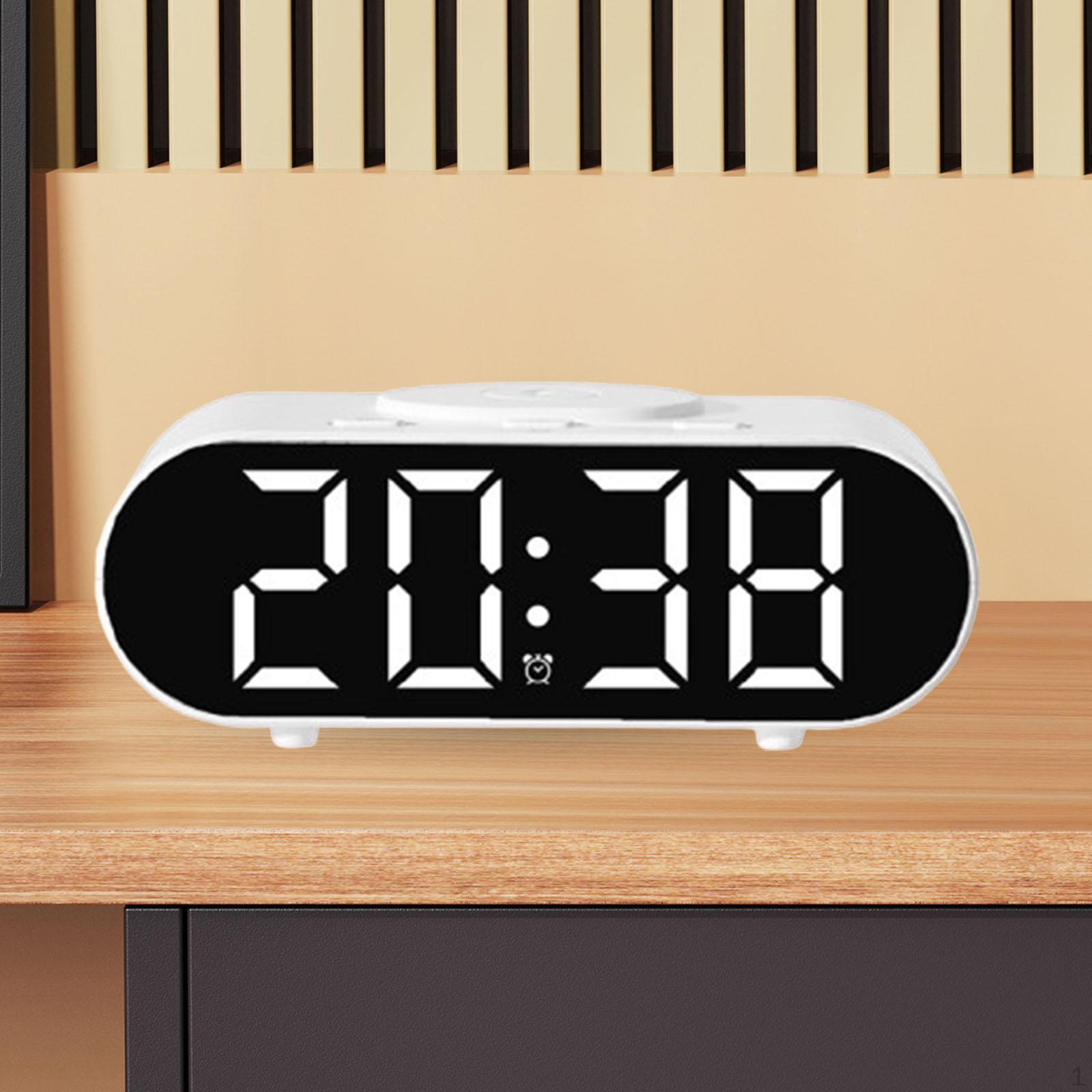 

Цифровой будильник с арабскими цифрами, универсальный, простой ночник для спальни белый