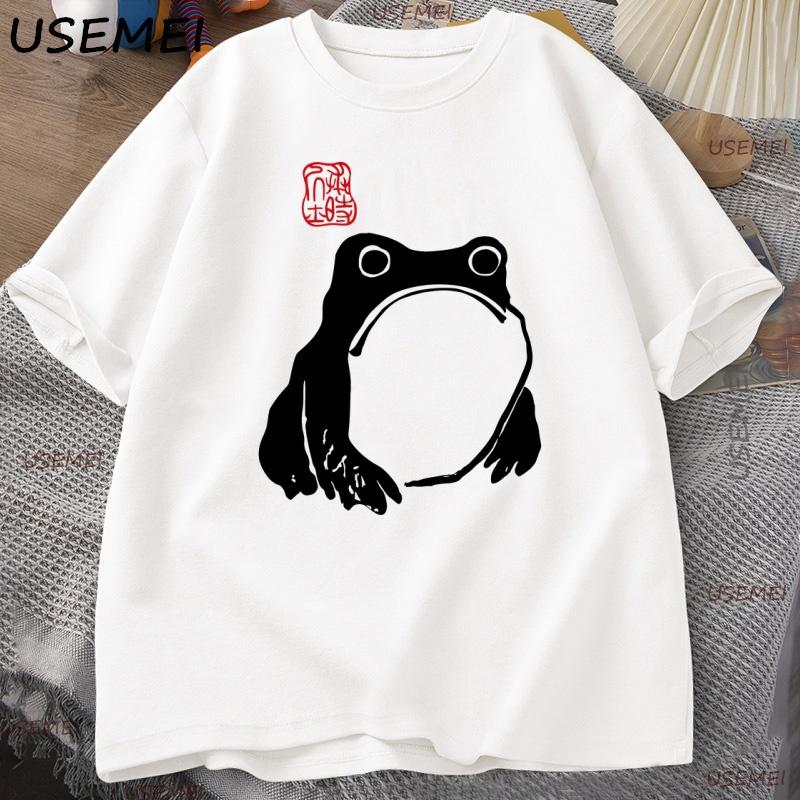 Japanese Frog Matsumoto Hoji Toad T Shirt Frog Lover TShirt Women Short Sleeve Y2k Clothes Unisex Clothing Casual High Quality Tee