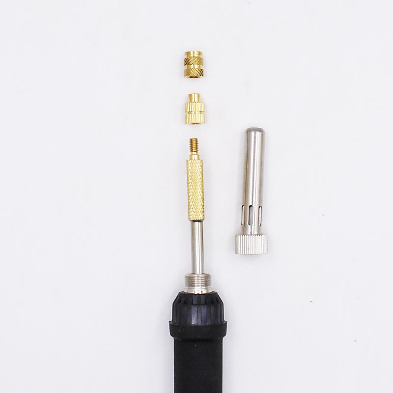 202Pcs Threaded Inserts Set with Soldering Tip & Adapter M2 M3 M4 Knurled Nut Brass Heat Set Inserts for Plastic and 3D Printing