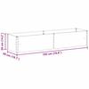 Raised Bed Light Brown 195 x 50 x 36 cm Galvanized Steel