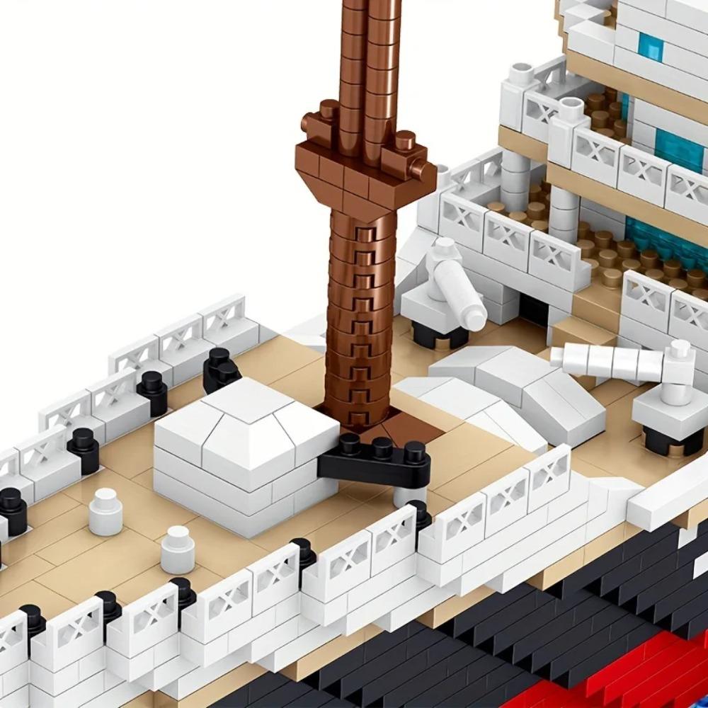 4404 Stück Titanic Bausteine Kreuzfahrtschiff Mini Montagebausteine Modell DIY Spielzeug-Sets Desktop-Dekoration Feiertagsgeschenke Für Erwachsene