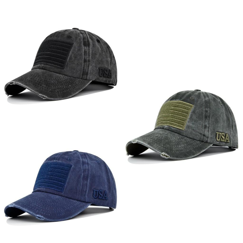 Usa Flag Embroidered Baseball Cap Adjustable Cotton Hat Casual Style